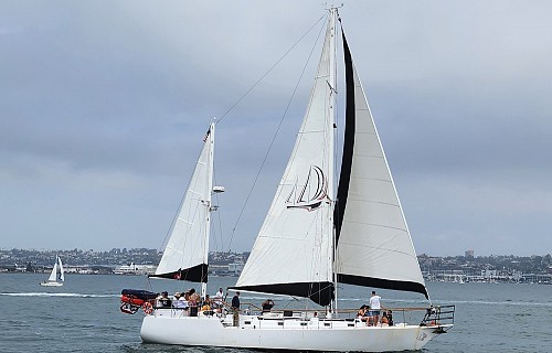 Romancing the Wind Yacht for Funeral at Sea Services yacht